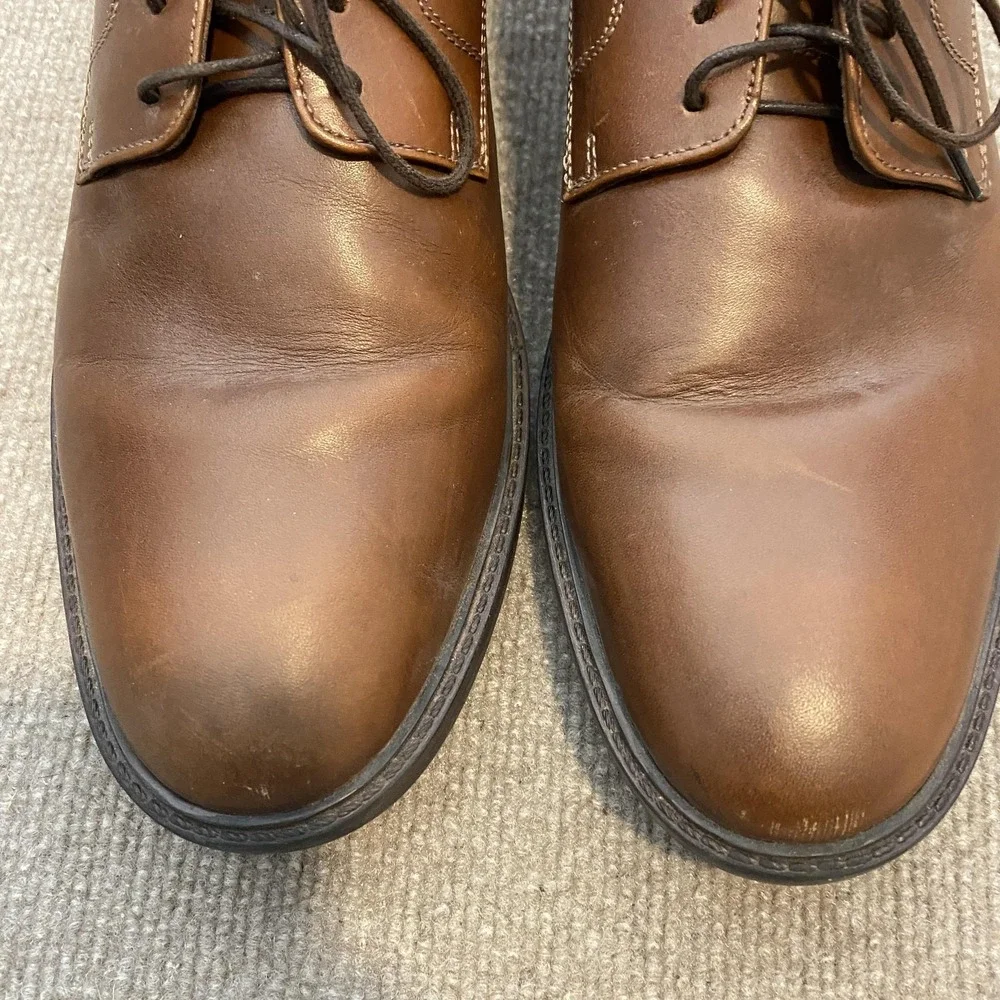 Johnston & Murphy Shoes Mens Size 12 M Brown Leather Derby Dress Oxfords 20-3360
